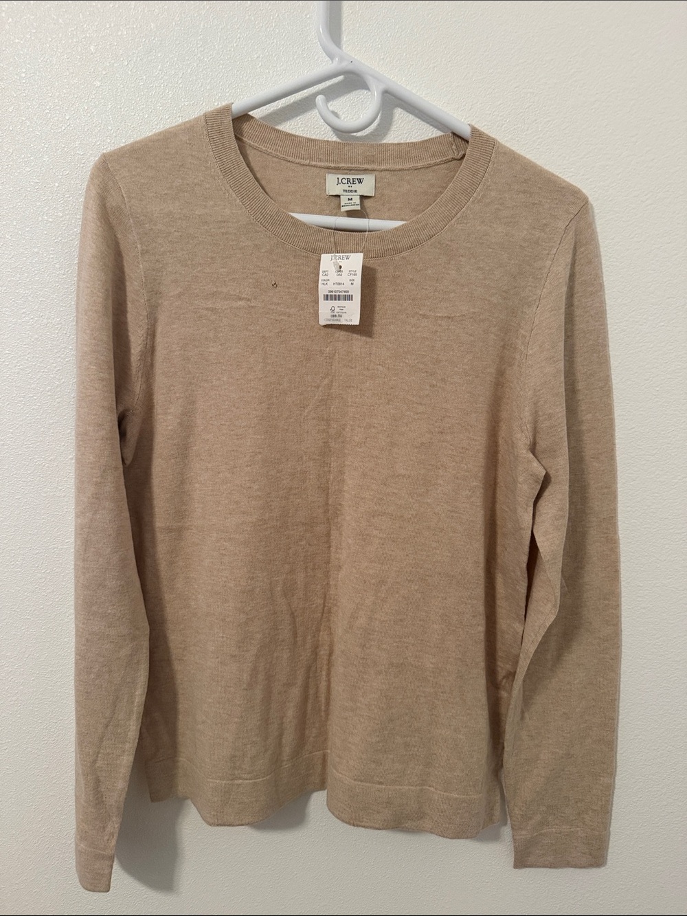 J. Crew Beige Crewneck Lightweight Sweater